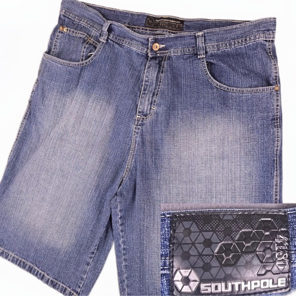 South Pole Other - Vintage Southpole Jean Shorts 4180 Mens 42 Denim Hip-Hop Grunge Baggy Skater Y2K